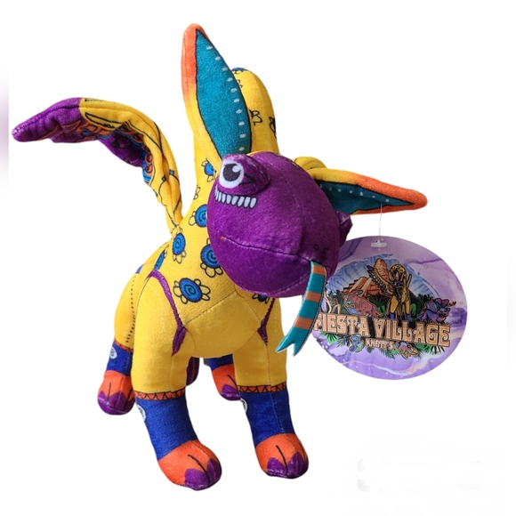 โSOLDโ KNOTTS BERRY FARM |FIESTA VILLAGE 2024 | MULTICOLORED PLUSH DRAGON - Picture 2 of 16